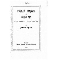 Poetas Famosos del Siglo XIX Sus Vidas y Sus Obras Paperback, Createspace Independent Publishing Platform