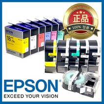 엡손 라벨테이프 라벨카트리지, 1개, 18mm(금색바탕/검정) SM18Z-PX