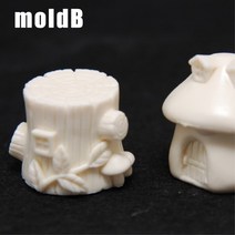 [몰드비] 오두막과 통나무 수제 실리콘몰드/석고방향제 캔들 디퓨저 비누 재료