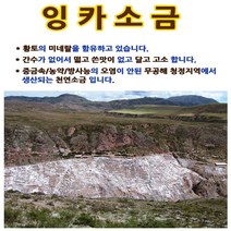 페루통상 잉카 고운 소금 850g 황토의 미네랄 간수 무공해 청정, 1개