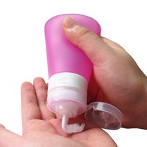 마마미 실리콘 화장품 용기 공병 라벨 튜브용기, 1병, 블루-60ml