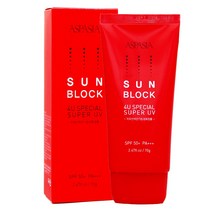 아스파시아 4U수퍼선크림 70g SPF 50+ PA+++, 1개