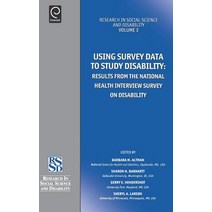Using Survey Data to Study Disability: Results from the National Health Survey on Disability Hardcover, Jai Press Inc.