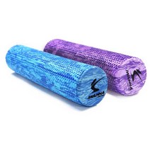 마블 폼롤러 60cm 필라테스 요가 스트레칭용, 퍼플