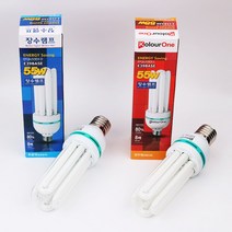 장수램프 삼파장 EL램프 55W E39BASE 형광등 주광색 전구색