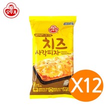 오뚜기 치즈 사각 피자 x12개 냉동식품 즉석식품, 12개