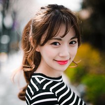 단골탑 포니테일가발 달비 미디엄 웨이브 여성가발, 내츄럴브라운, 1개