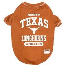 Doggienation 텍사스 롱혼스 강아지 티 셔츠, Texas Longhorns