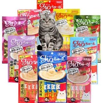 이나바 챠오츄르 스틱, 6개, 닭가슴살+오징어(SC-79)