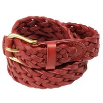 누리글로벌 여성 꽈배기 메쉬 가죽 벨트