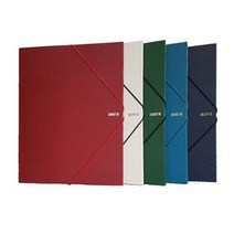 아우라 메트 밴드 바인더 A4(O링 D링)서류화일, O링 1/2인치 레드
