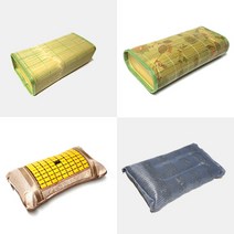 홈데코 여름 대나무베개 솔리드매쉬 통풍배개 마작자석벼개 목침/경침, 02_그림청대베개