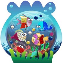 [매직북스] 물고기 어항 포일아트 북아트 팝업북 사회적경제기업 창의만들기