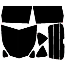 로톰 렉스턴 측후면 썬팅필름, 열차단-5(진함), 뉴 렉스턴 기본형 (03년~06년), 쌍용