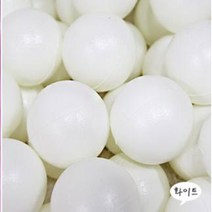 아이보노 볼풀공 100개 촉각공 숫자공 영어공 감각, 01-원색볼풀공100볼-화이트