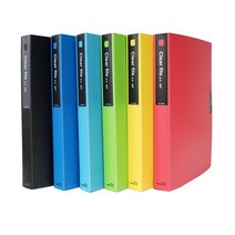 희망 A5 클리어화일 40매 크리어화일 A5클리어파일 40P 클리어파일, 연두색, 1개