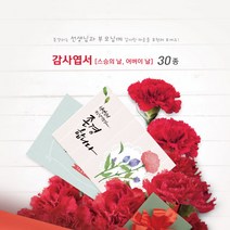 모두카피 감사엽서 스승의날 어버이날 카네이션 봉투포함 20장set TH-01, 12(20장)