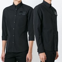 지방시 16S6207300 플래그 패치 셔츠