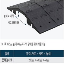 KRS 차량진입판 700 - 320 - 70 (7Cm)상가진입판 장애인경사로