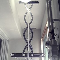 공간채움 [설치비 현장결제] 올스테인레스 베란다 천장 빨래건조대 3단1.5m, 1개