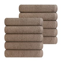 송월타올 150g 오슬로 세면타올 10장, 다크브라운