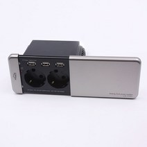 하텍스 USB 2구 콘센트 HAB-SMPS01 슬라이드콘센트, 1개