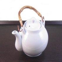 백자 대나무 손잡이 주전자 (800ml) / 주전자 다기 술주전자 차주전자 제사 제기 제사용주전자 다도용품 티포트 다관