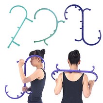 도매창고 요가 마사지스틱 갈고리 지압봉, 기본형-블랙, 1개