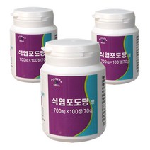 휘트니스 식염포도당 정 100정, 3통