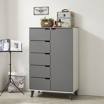 뉴그린퍼니처 수납형과 옷장형 선택사용이 가능한 중형급 베이비장 옷장, 그레이