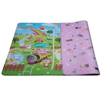 놀이방매트 놀이매트 바닥매트 유아매트 아기매트 층간소음방지매트 거실매트, 키즈양면-키재기/곰돌이