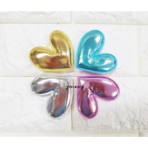하트 메탈 초음파/하트장식/머리핀장식/리본공예재료, 실버 1개