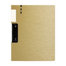 아인텍 클립커버 가로형 A4 클립보드 고급보드, 메탈골드[Q9146](1개), 1개