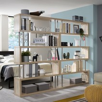 키모 밸런스 와이드 책장, FR-C1211(오크)