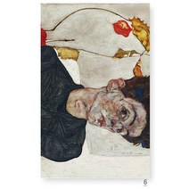 레드블랙 인테리어 소품 에곤쉴레 작품 명화 캔버스 액자 28종, 6
