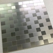 시트나라 접착식 현대메탈타일 스티커 브릭실버A HMT-305