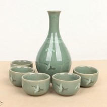 청자 주병세트 350ml