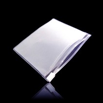 (BM) 반투명 PVC 지퍼백 파우치 28cmX21cm 100매, 반투명_두께0.23mm