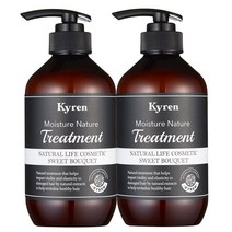 키렌 모이스처 네이처 트리트먼트 1+1 스위트부케향 500ml, 2개
