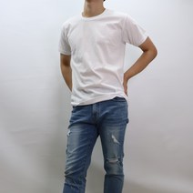 댄디남 면 기본 티셔츠 무지 반팔 순면 100%