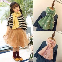 솜니움베베 아기 유아 아동 여아 왕관 스카프 머플러