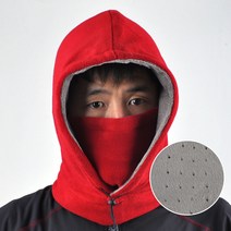 스파램 기능성 후드넥워머 콧등와이어 김서림방지 겨울 방한넥워머, 빨강