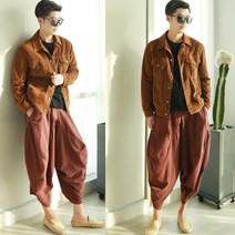 MAX 남성503 롱 와이드배기바지 주머니배기 절복 카고바지 한복 배기팬츠 생활한복(개량한복)