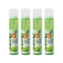 4개)과일나라 알로에베라모이스처 리얼수딩젤미스트125ml, 4개, 125ml