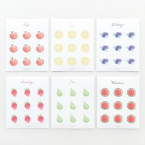 과일 원형 스티커, 6.Watermelon