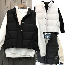 에스비피 따뜻한 포근 여성 남성 커플 공용 빅사이즈 패딩조끼 3XL 경량 깔깔이