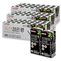 삼육두유 국산 검은콩두유 190mlx24x3팩 맛있는 고단백 검정콩 서리태 단백질 칼슘 코스트코, 3박스, 190ml