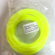 더왕 PLA 야광옐로우GlowingYellow 필라멘트, 10m