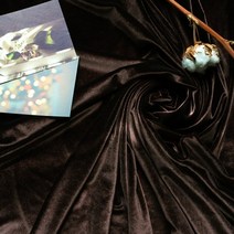 패브릭샵 스판벨벳원단천 베리어스 11종, 브라운