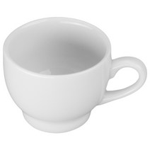 비아 풋티드 데미 머그컵 88.7ml, White, 1개